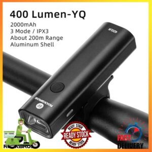 ROCKBROS Lampu Depan Sepeda Anti Air 400 Lumens - image 1